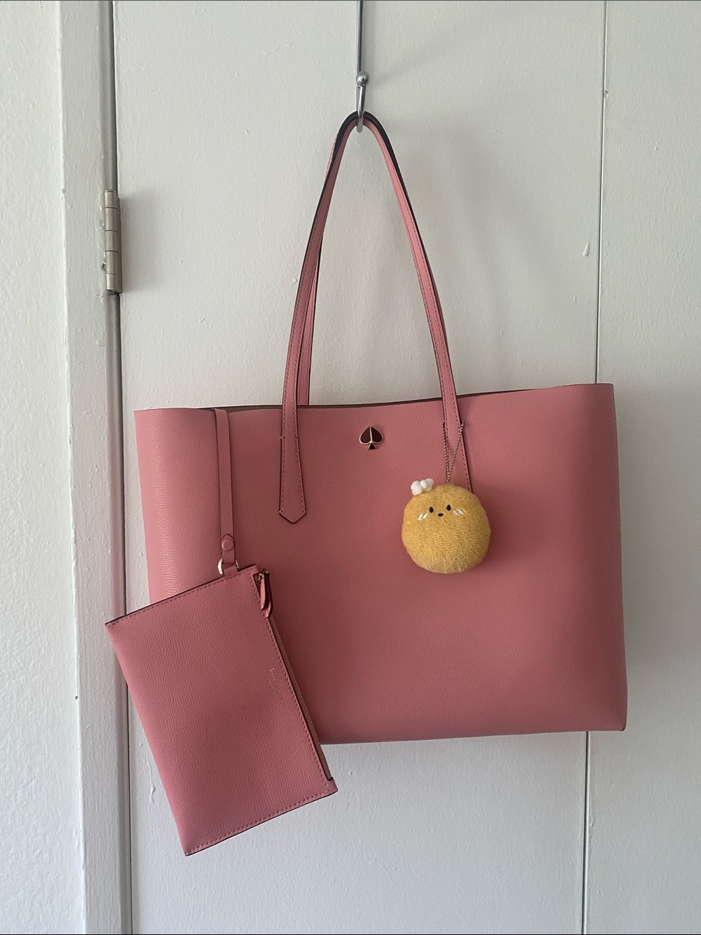 kate spade Rose Pink Leather Tote with Matching Wristlet